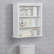 Dorset 27"x29" Wall Mounted Bath Storage Cabinet With Two Open Shelves