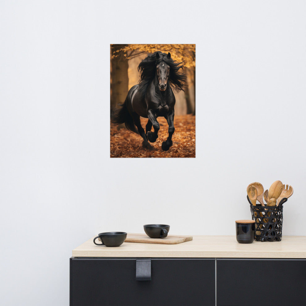 A Brush with Freedom Rustic Photorealism Digital Artwork Loose Art Print, 18" X 24"