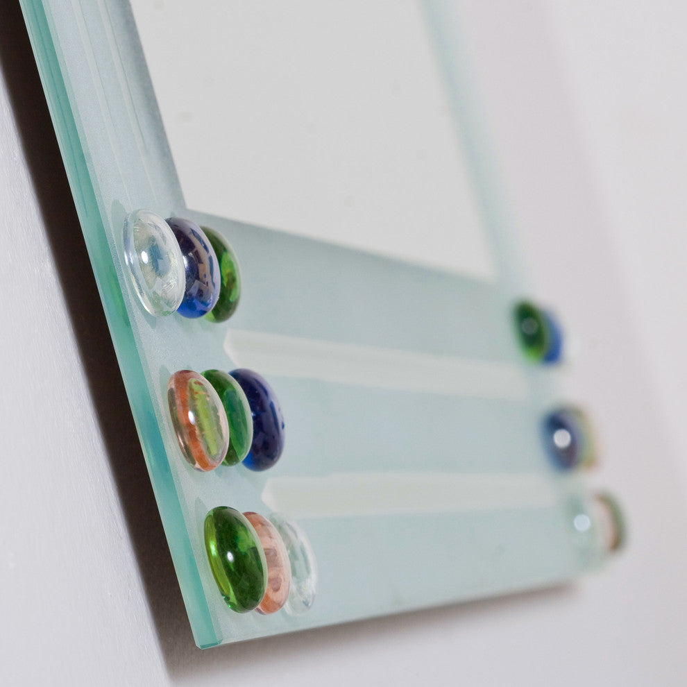 Bejeweled Frameless Bathroom Mirror