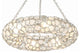 Crystorama Lighting Group 525 Palla 6 Light 24"W Crystal Ring - Antique Silver