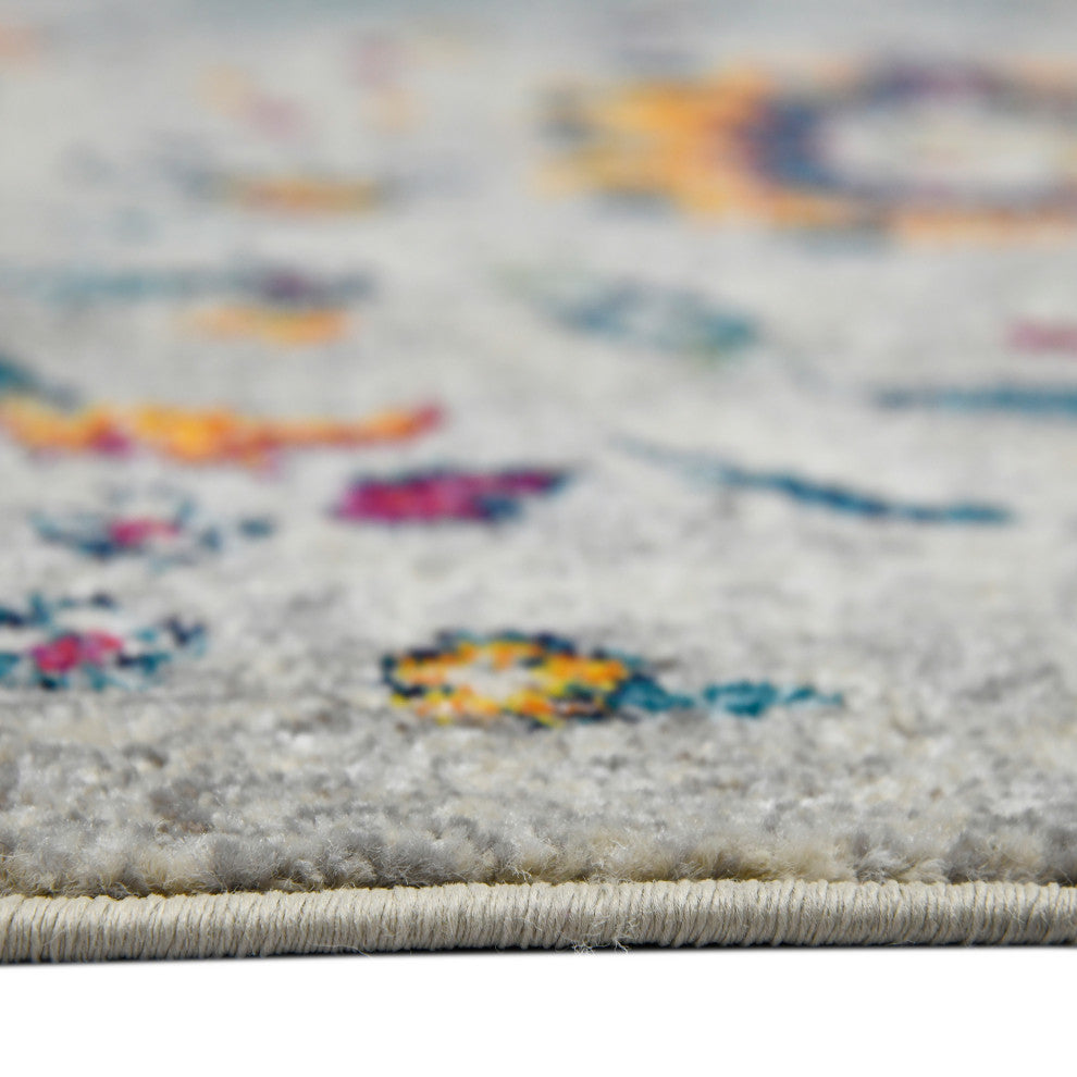 Montana Glaiza Area Rug, Ivory, 5'3" x 7'6", Botanical