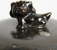 Black Ceramic Jar w/Foo Dog Lid