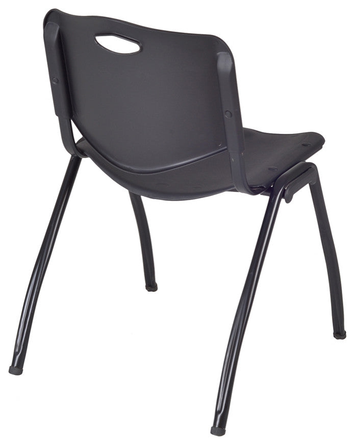 'M' Stack Chair (8 pack)- Black