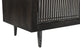 Sarah 4 Door Media Cabinet Mango Solid Wood Antique Brown Finish on Iron Base