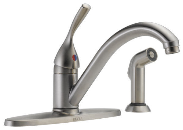 Delta 400-SS-DST Single Handle Kitchen Faucet