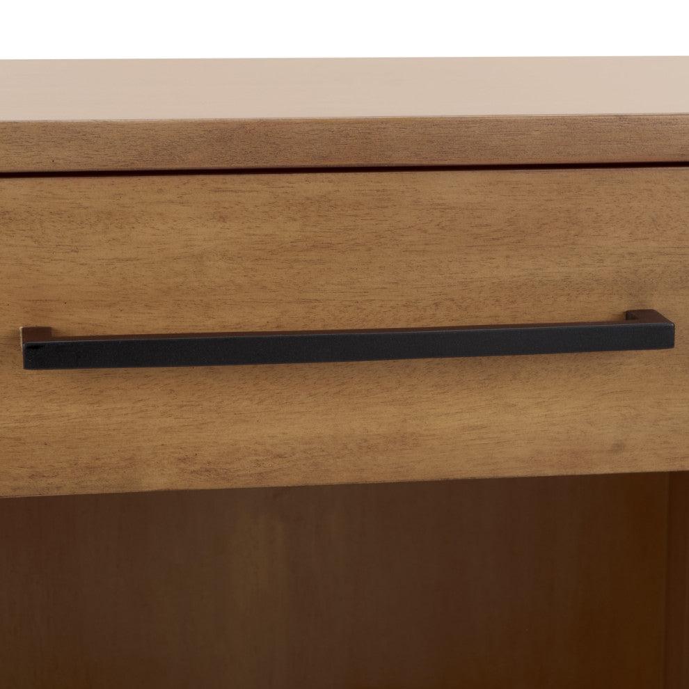 Safavieh Couture Abbiava 1 Drawer Wood Nightstand, Natural