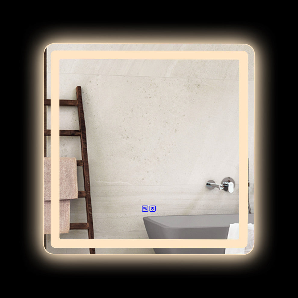 CHLOE Lighting SPECULO Back Lit LED Mirror 4000K, Warm White, 28"