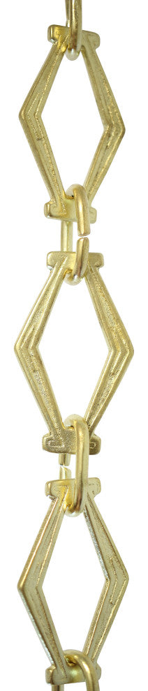 RCH Hardware Brass Vintage Chandelier Chain, Various Finishes, Acid Dipped, U58