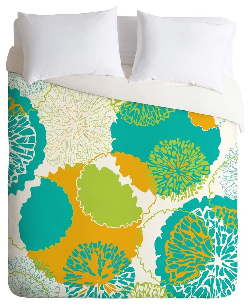Deny Designs Karen Harris Brandywine Falls Citrus Incarnation Duvet Cover - Ligh