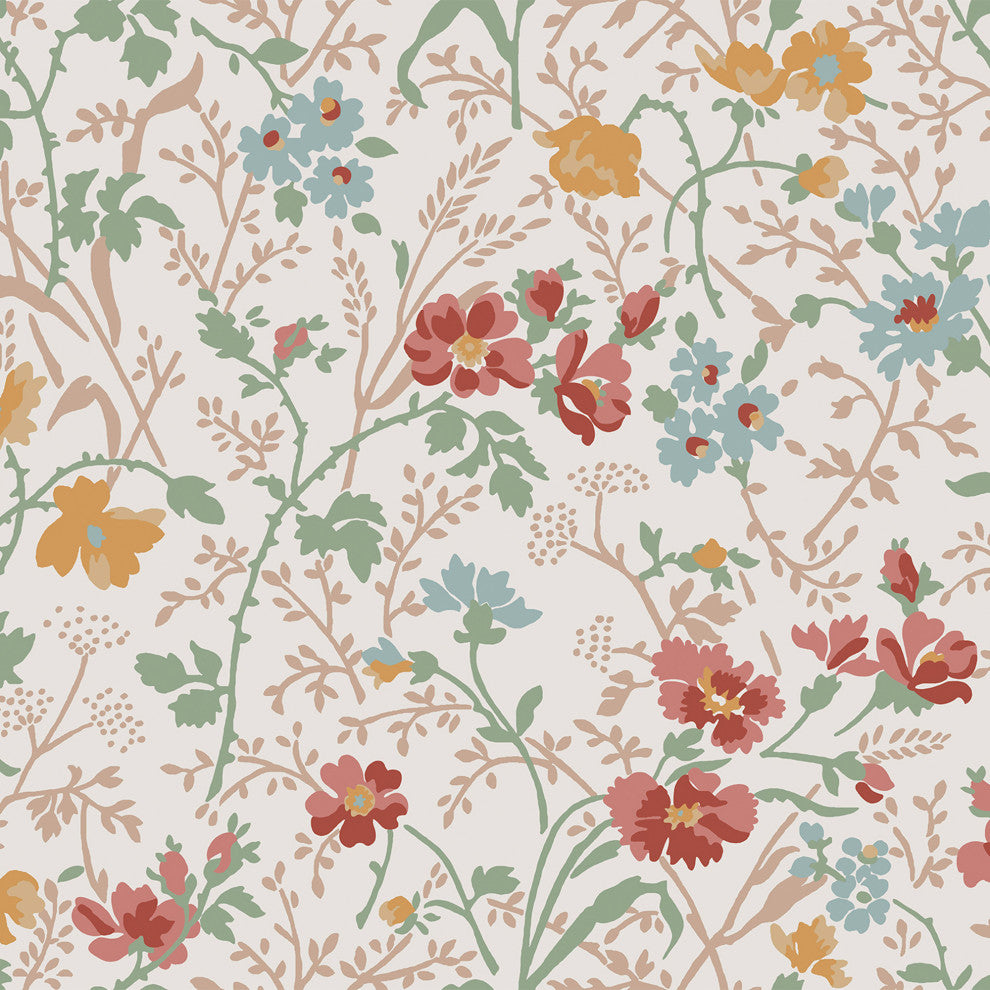 Laura Ashley Shropshire Posy Wallpaper, Antique Pink