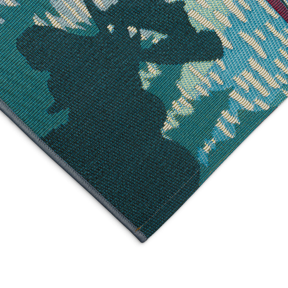 Esencia Lake Life Indoor/Outdoor Mat Blue 2'5"x3'11"
