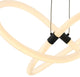 Daisy Dimmable Integrated LED Chandelier, Matte Black, Without Smart Dimmer