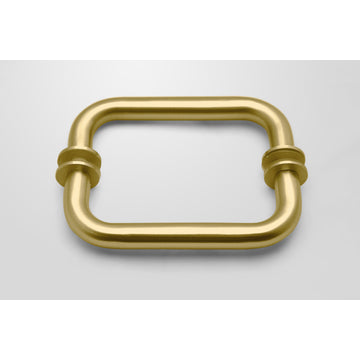 78"x69.25" Frameless Shower Door Wall Hinge, Satin Brass