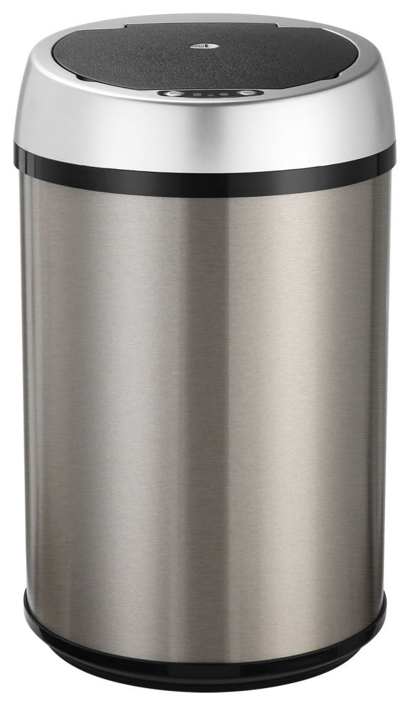 12-Liter / 3.1-Gallon Trash Can With Sensor Lid, Stainless Steel