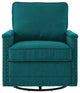 Armchair Accent Swivel Chair, Fabric, Teal Blue, Modern, Lounge Hospitality