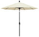9' Bronze Collar Tilt Crank Aluminum Umbrella, Pacifica, Canvas