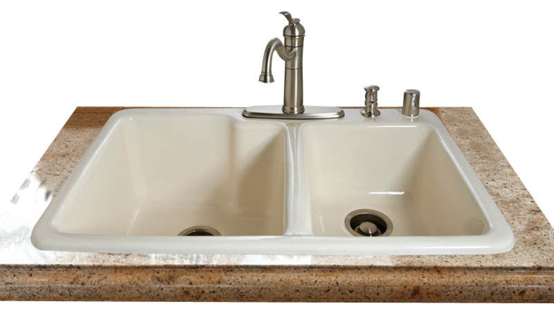 Extra Deep - High-Low Double Bowl - Self Rimming