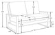 LeisureMod Jefferson Modern Design Velvet Loveseat With Silver Frame, Beige