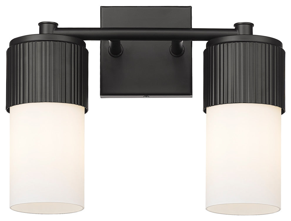 Innovations Bolivar 2 14" Bath Vanity-Light Matte Black