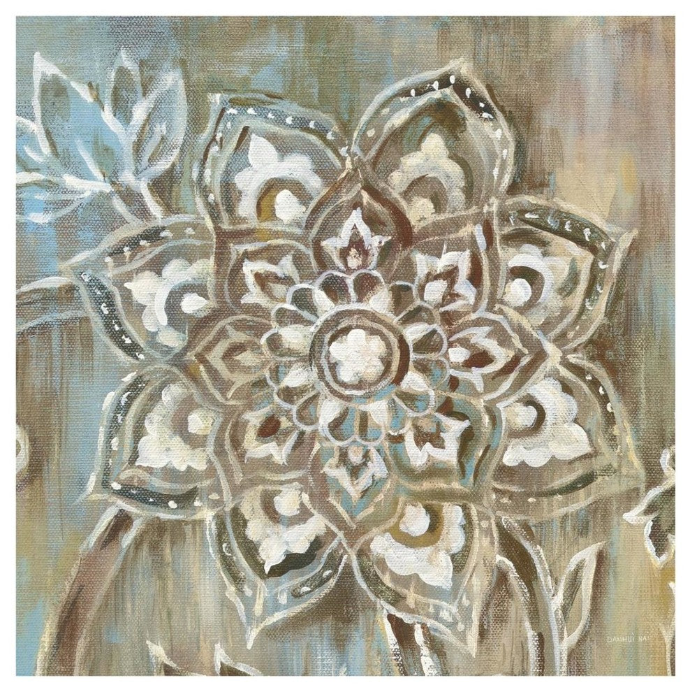 "Henna II Blue" Digital Paper Print by Danhui Nai, 42"x42"