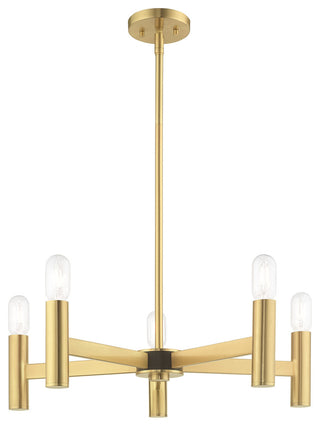 Livex Lighting Satin Brass 5-Light Chandelier