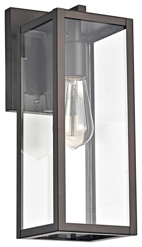 CHLOE Lighting Richard Transitional 1-Light Rubbed Bronze Outdoor Wall Sconce