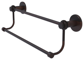 Allied Brass Mercury 36" Double Towel Bar With Twist Accents, Venetian Bronze