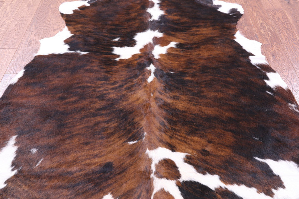 6' 8" X 6' 2" Natural Cowhide Rug C1566