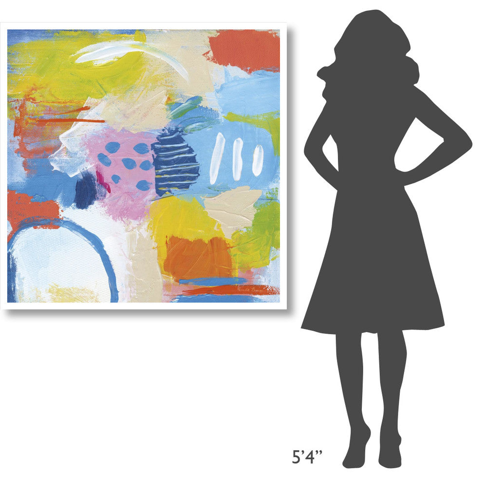 "Cheerful II" Digital Paper Print by Farida Zaman, 42"x42"