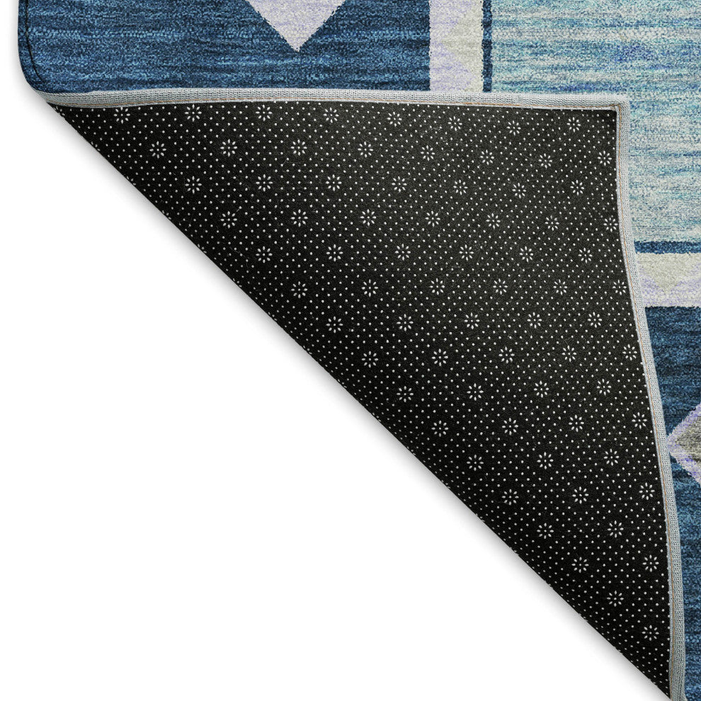 Addison Premium Washable Mayfield AMF177 Blue 3'' x 5'' Rug
