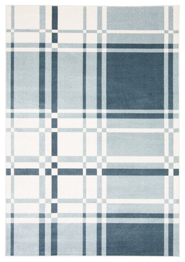 Aqua Roma Area Rug, Blue, 5'x7'