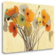"Pumpkin Poppies I" By Shirley Novak, Giclee Print on Gallery Wrap Canvas