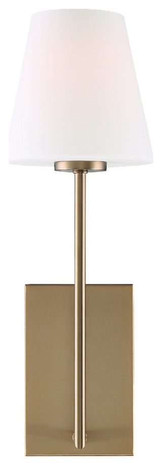 Crystorama LEN-250-OP-VG, 1-Light Wall Mount, Vibrant Gold