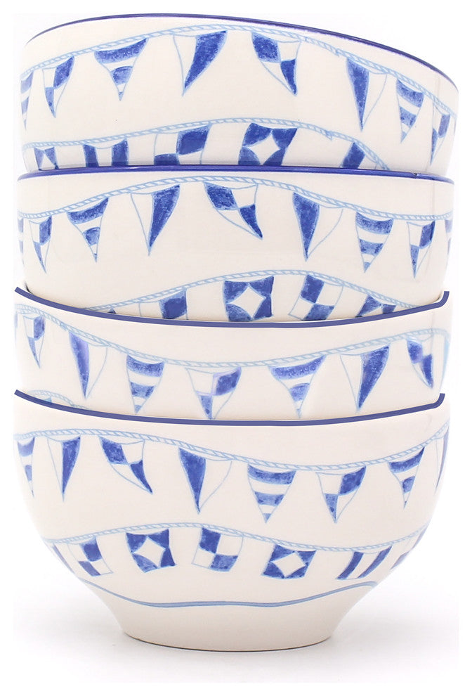 Ahoy 4 Piece Cereal Bowl Set
