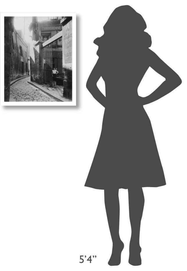 "Paris, 1911 - Metalworker's Shop, passage de la Reunion" Paper Art, 20"x24"