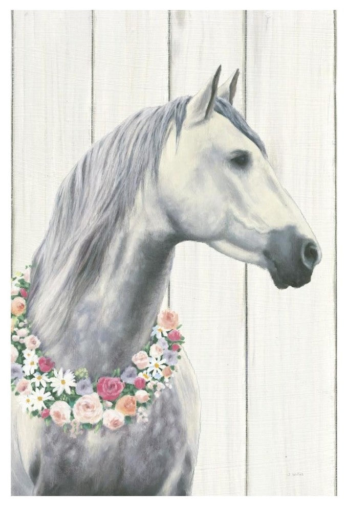 "Spirit Stallion I on Wood no Lace" Digital Paper Print by James Wiens, 14"x20"