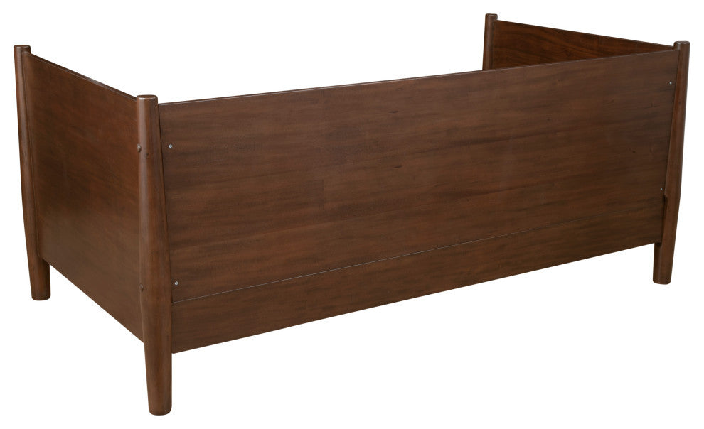 Flynn Mid Century Modern Twin Size Day Bed, Walnut
