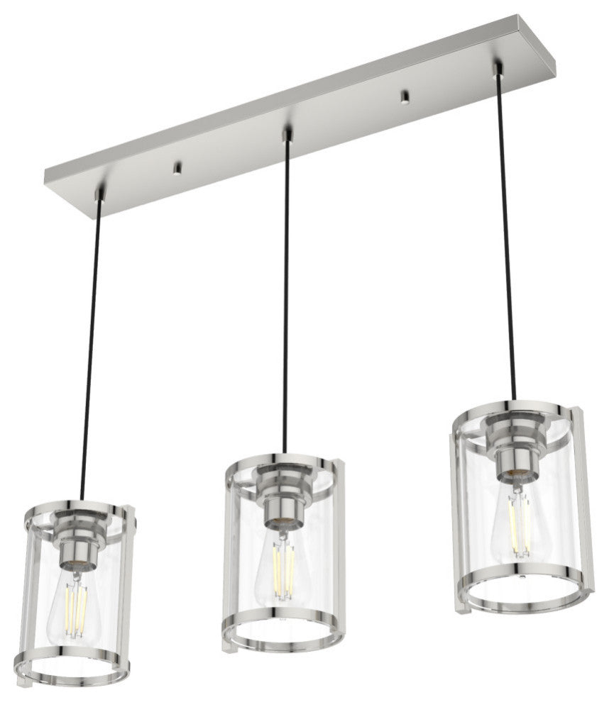 Astwood Polished Nickel 3 Light Cluster Ceiling Light Fixture