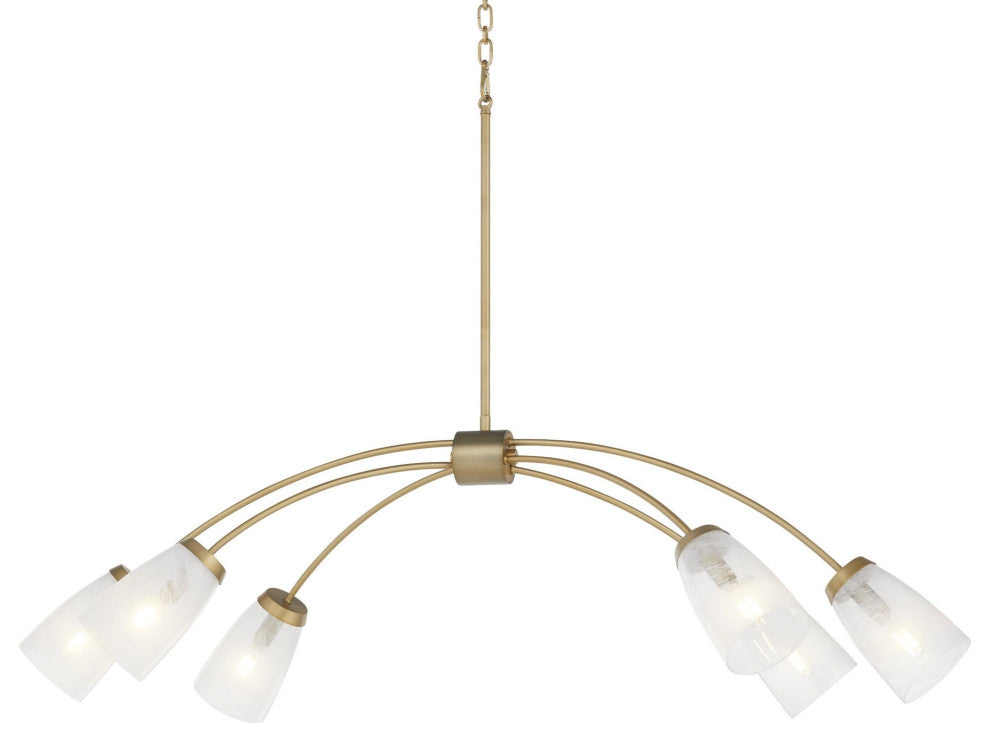 Quorum International 6877-6 Wallinger 6 Light 48 - Aged Brass