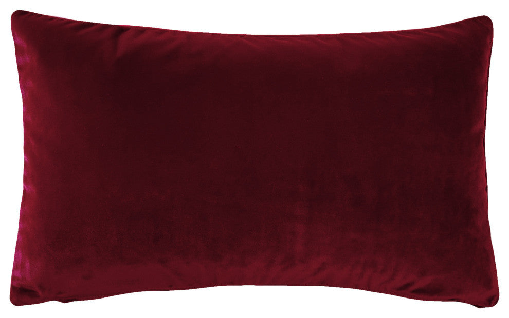 Castello Velvet Throw Pillows, Complete Pillow with Insert (18 Colors, 3 Sizes)