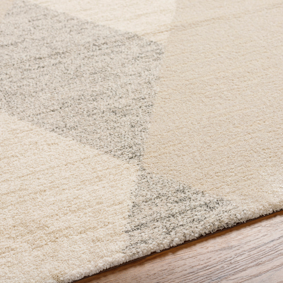 Surya Gavic GVC-2316 Machine Woven Area Rug, Ivory, 4'3" x 5'11"