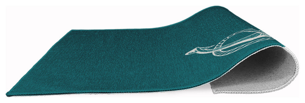Anchored Nautical Chenille Rug