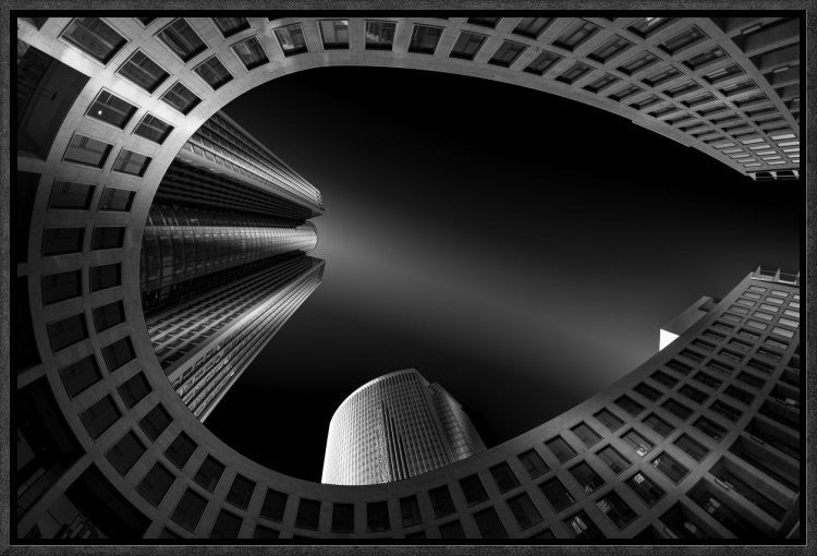 "Lanthanum" Framed Canvas Giclee by Holger Glaab, 19x13"