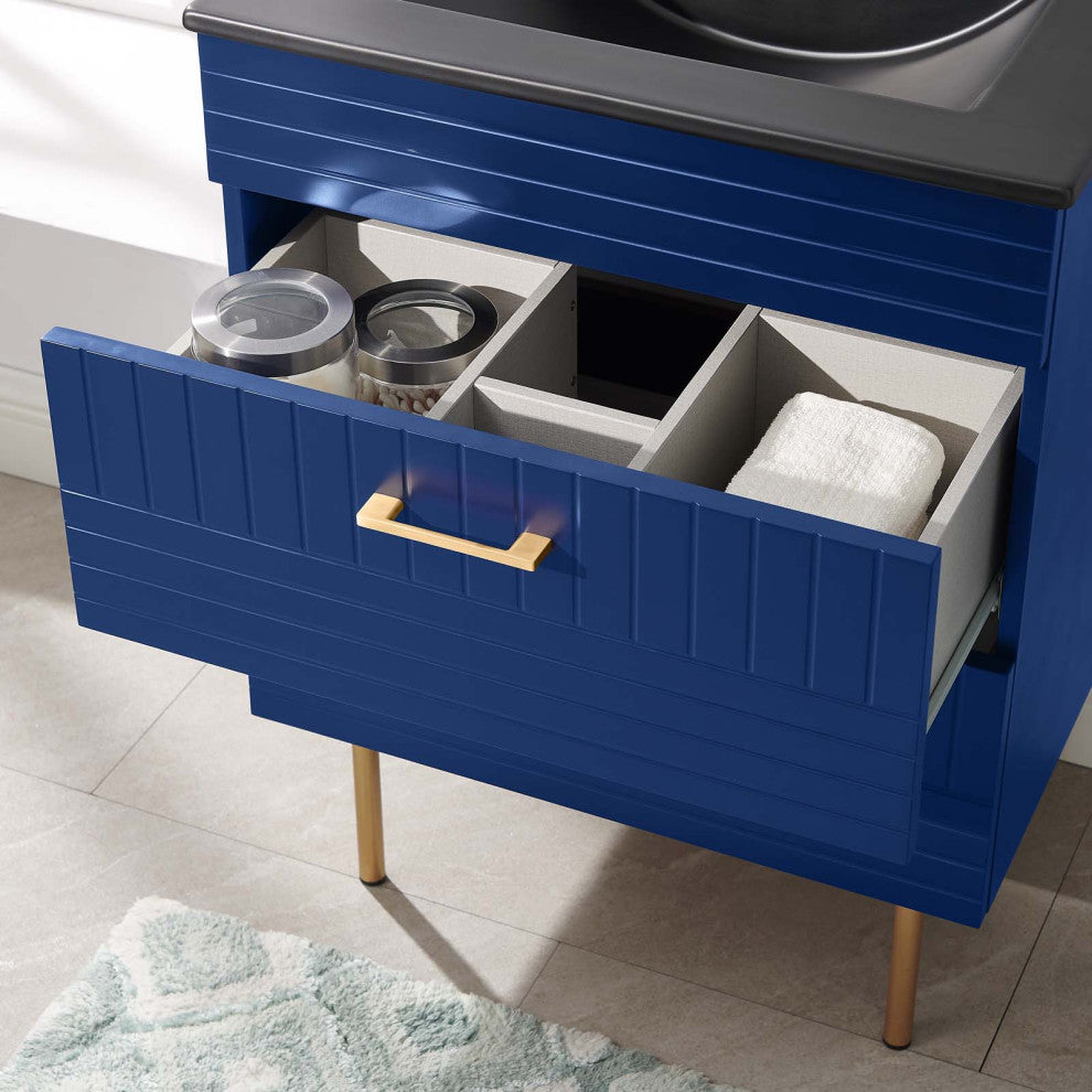 Daybreak 24" Bathroom Vanity, Blue Black
