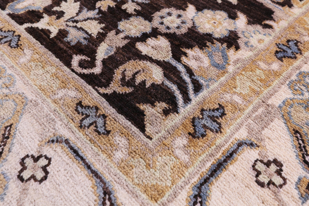 6' 2" X 8' 6" Turkish Oushak Handmade Wool Rug - Q12817