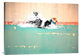 "Swim on! Bronx, NYC" Stretched Canvas Giclee by Masterfunk Collective, 30x21"