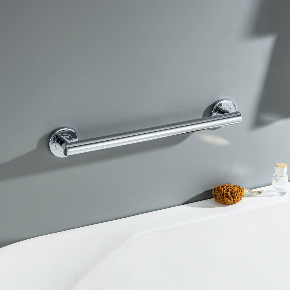18" Stainless Steel Bathroom Safety Grab Bar, Chrome