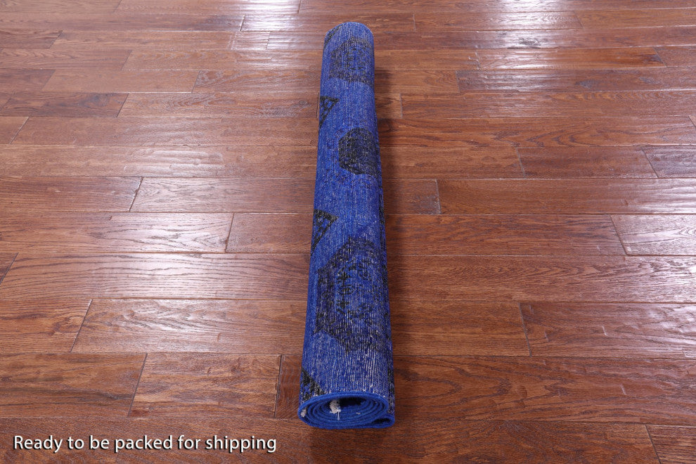 3' 11" X 5' 9" Handmade Mamluk Overdyed Full Pile Wool Rug - Q12731