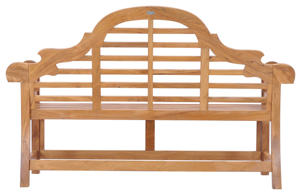 Teak Wood Lutyens Outdoor Patio Double Bench made from Solid A-Grade Teak Wood
