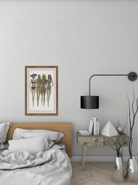 "Beach" Framed Painting Print, 20"x30"